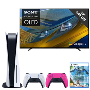 Pack Playstation 5 + DualSense + Horizon Forbidden West + TV 55 OLED Sony XR55A80J